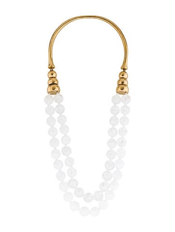 Aurélie Bidermann Oversized Beaded Collar Necklace