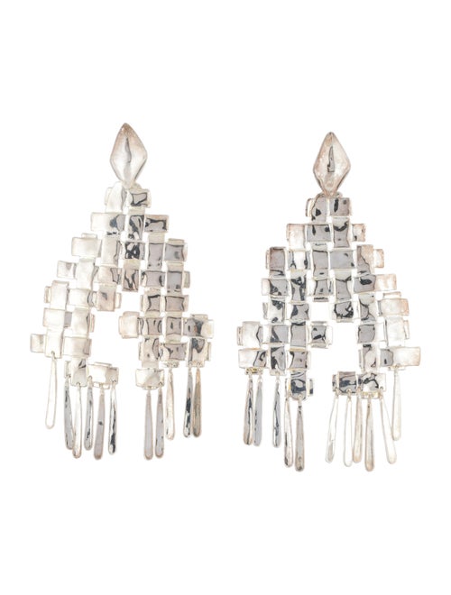 Aurélie Bidermann Chandelier Earrings Silver