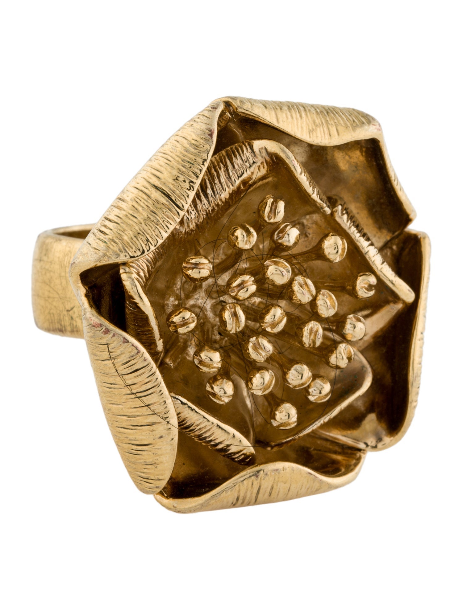 Aurélie Bidermann Flower Cocktail Ring