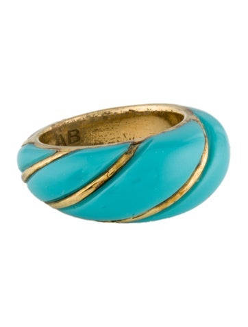Aurélie Bidermann Band Enamel Ring 5.25