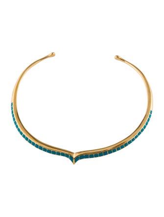Aurélie Bidermann Enamel Choker Necklace