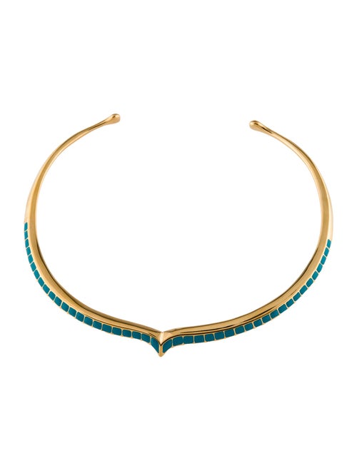 Aurélie Bidermann Enamel Choker Necklace