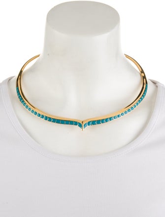 Aurélie Bidermann Enamel Choker Necklace