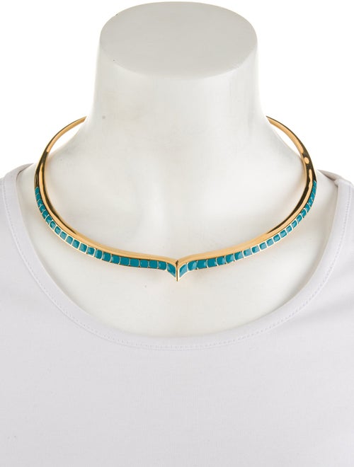 Aurélie Bidermann Enamel Choker Necklace