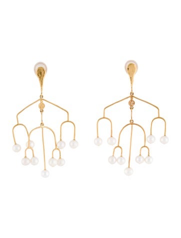 Aurélie Bidermann Clip-On Pearl Siroco Earrings 6.0-6.5mm