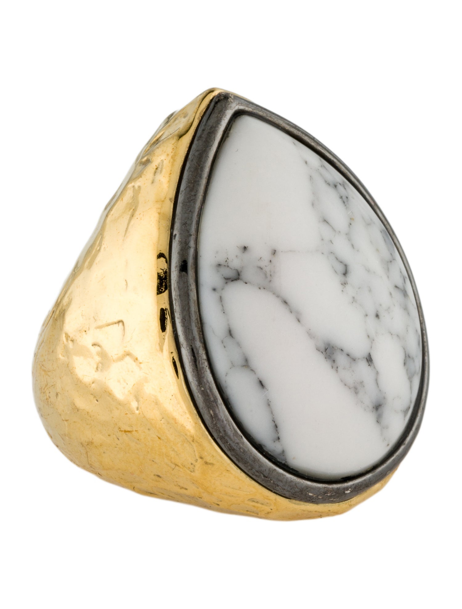 Aurélie Bidermann Marble Cocktail Ring