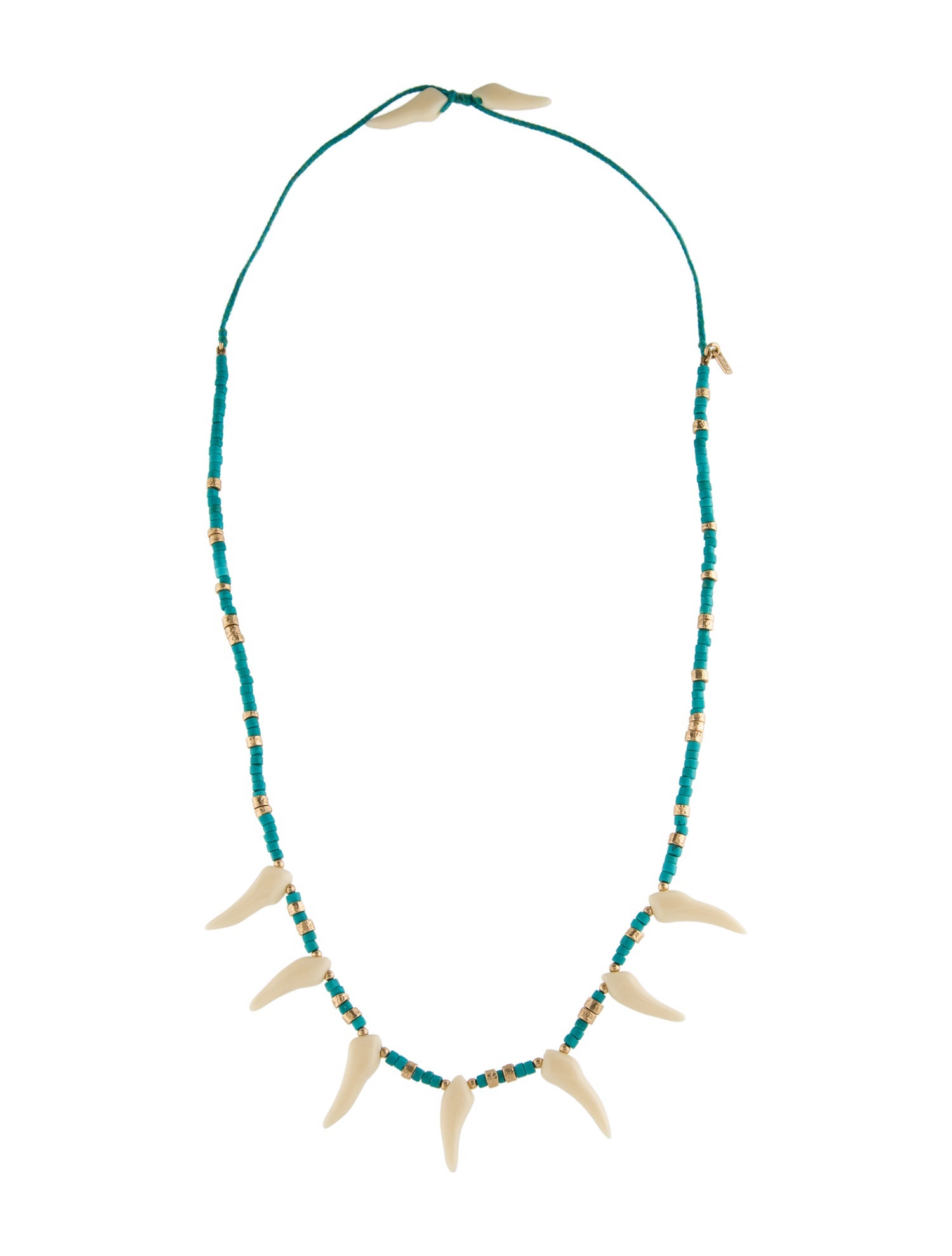 Aurélie Bidermann Blue Stone & Resin Collar Necklace