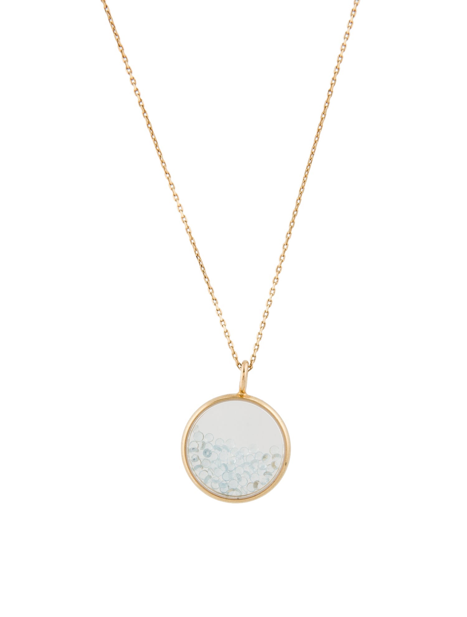 Aurélie Bidermann 18K Topaz Baby Chivor Pendant Necklace