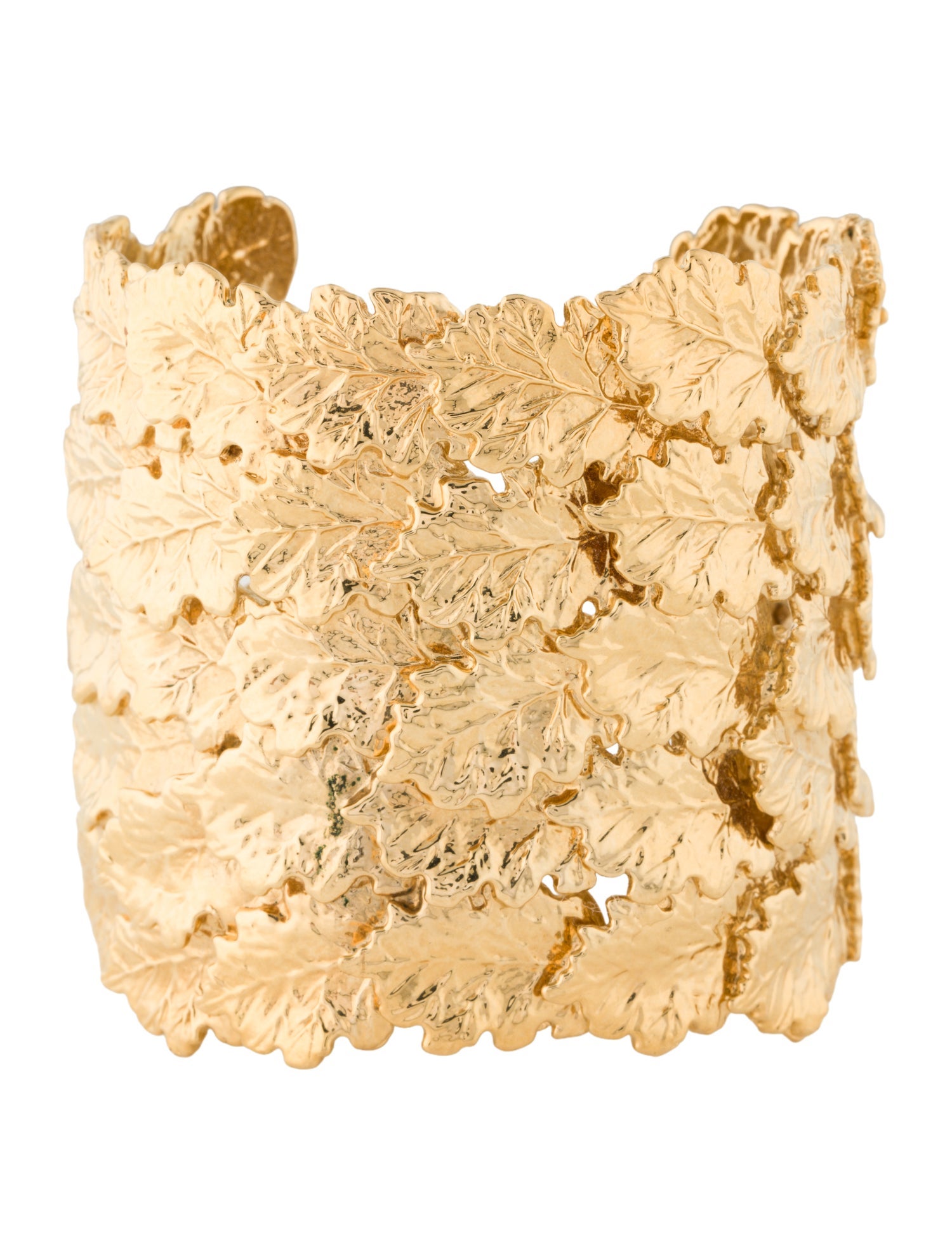 Aurélie Bidermann Wide Oak Leaf Cuff