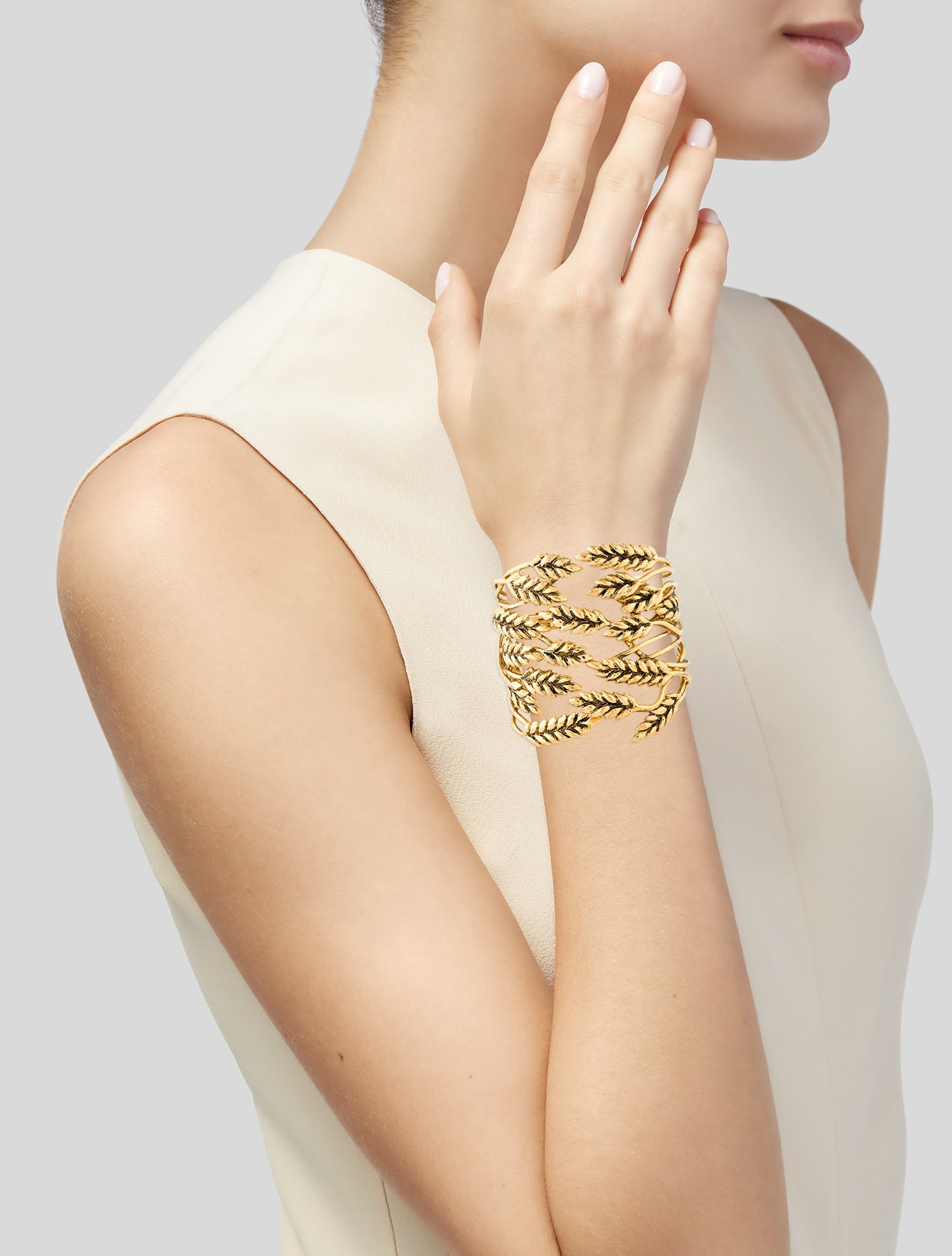 Aurélie Bidermann Wheat Cuff Bracelet