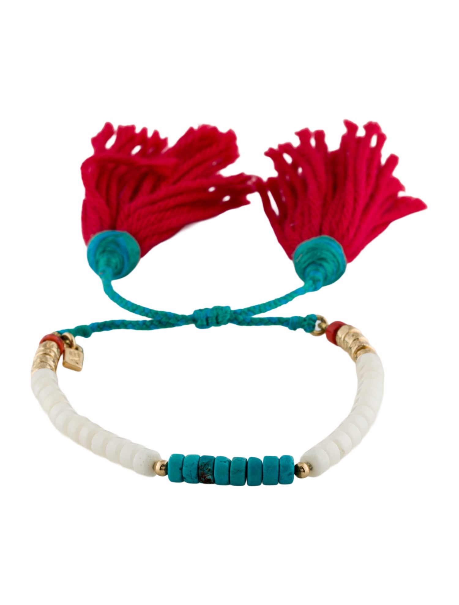 Aurélie Bidermann Sioux Beaded Tassel Bracelet