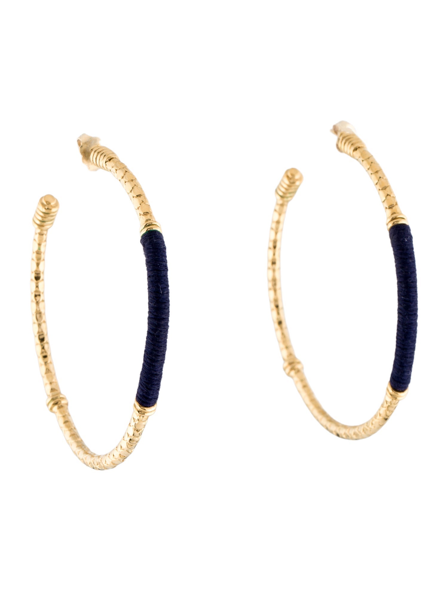 Aurélie Bidermann Hammered Soho Hoop Earrings