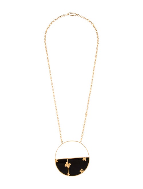 Aurélie Bidermann Clover 'Bianca' Pendant Necklace