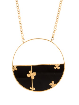 Aurélie Bidermann Clover 'Bianca' Pendant Necklace