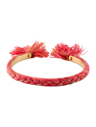 Aurélie Bidermann Thin Copacabana Braided Cuff Bracelet