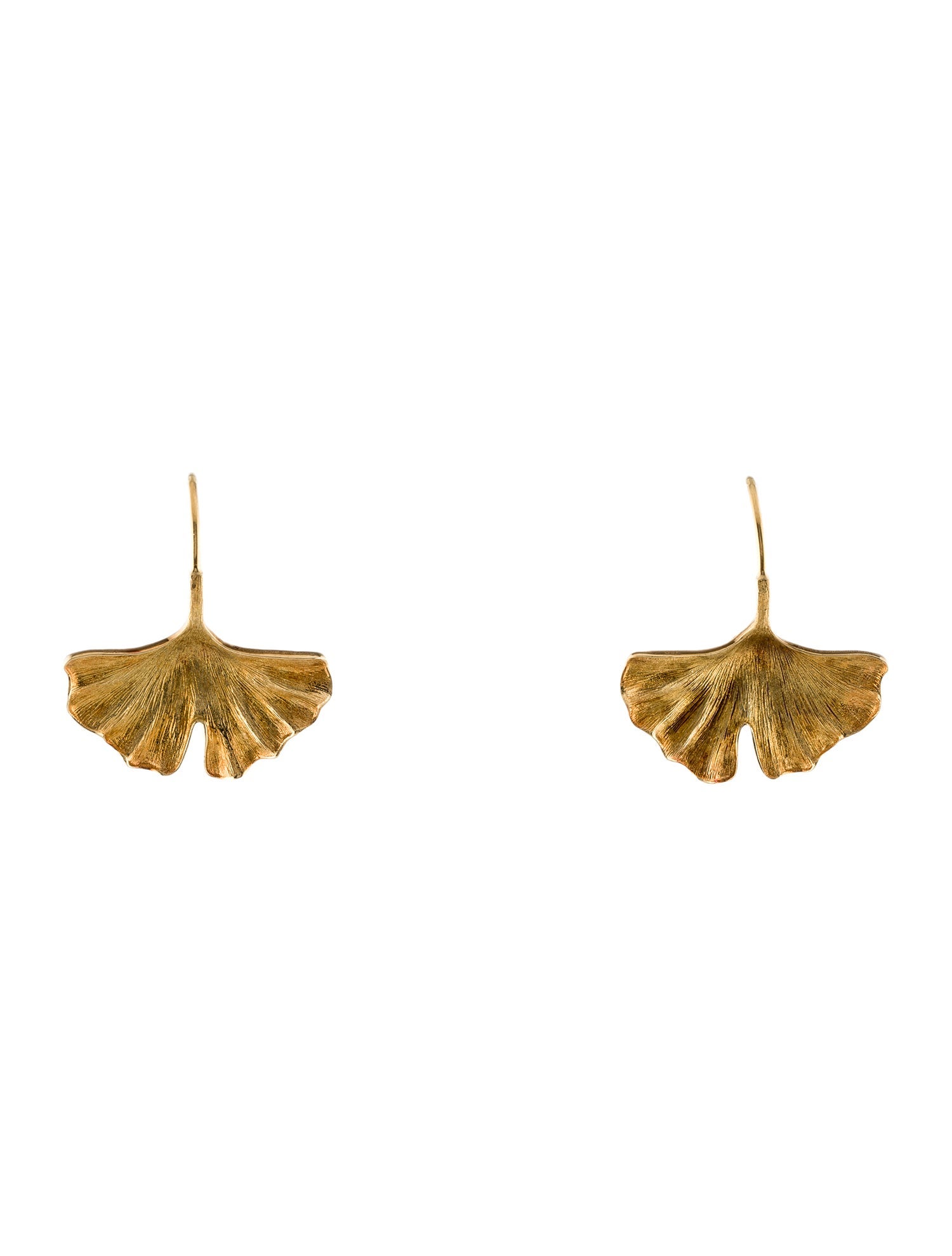 Aurélie Bidermann 18K Ginkgo Earrings