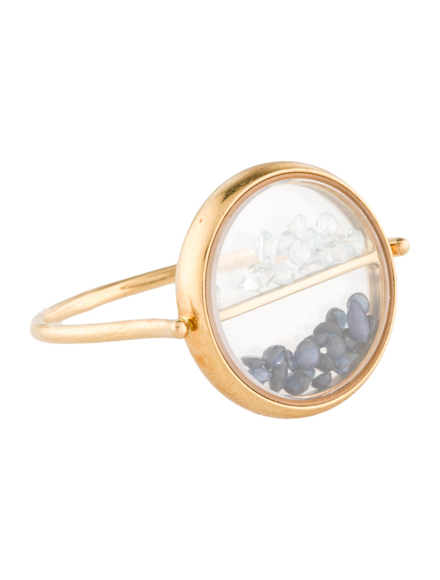 Aurélie Bidermann 18K Sapphire & Topaz Chivor Cocktail Ring