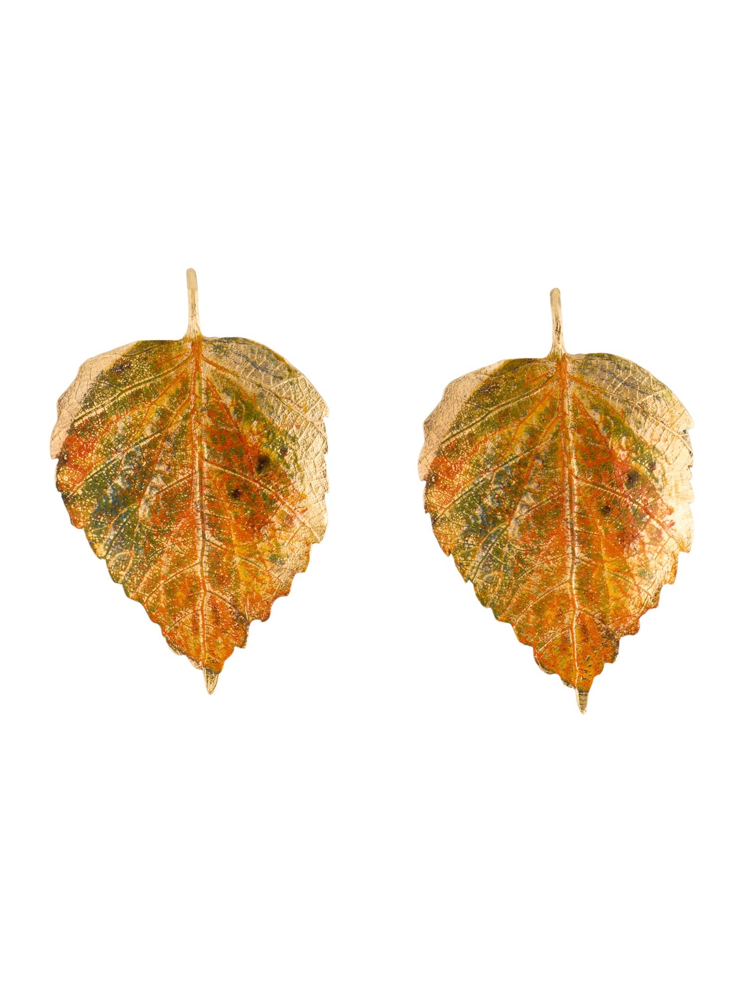 Aurélie Bidermann Central Park Leaf Drop Earrings