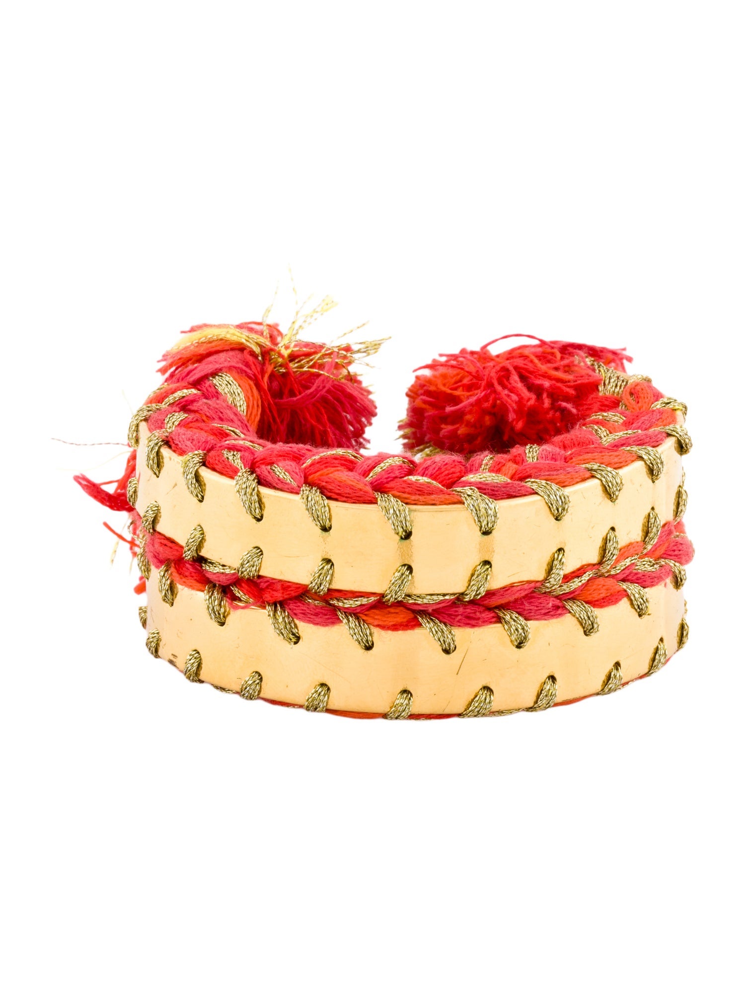 Aurélie Bidermann Cotton Triple Woven Copacabana Cuff Bracelet