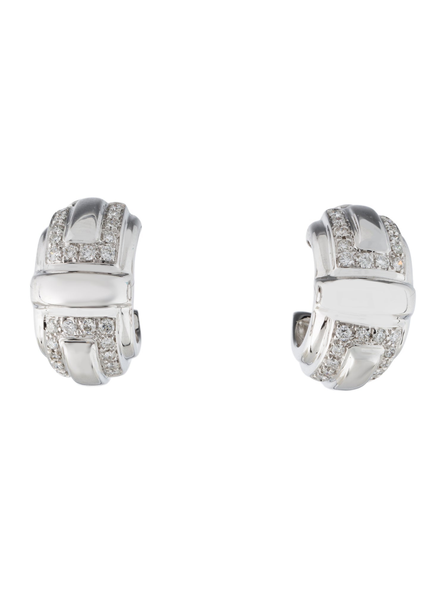 Audemars Piguet 18K 1.82ctw Diamond Earclip Earrings
