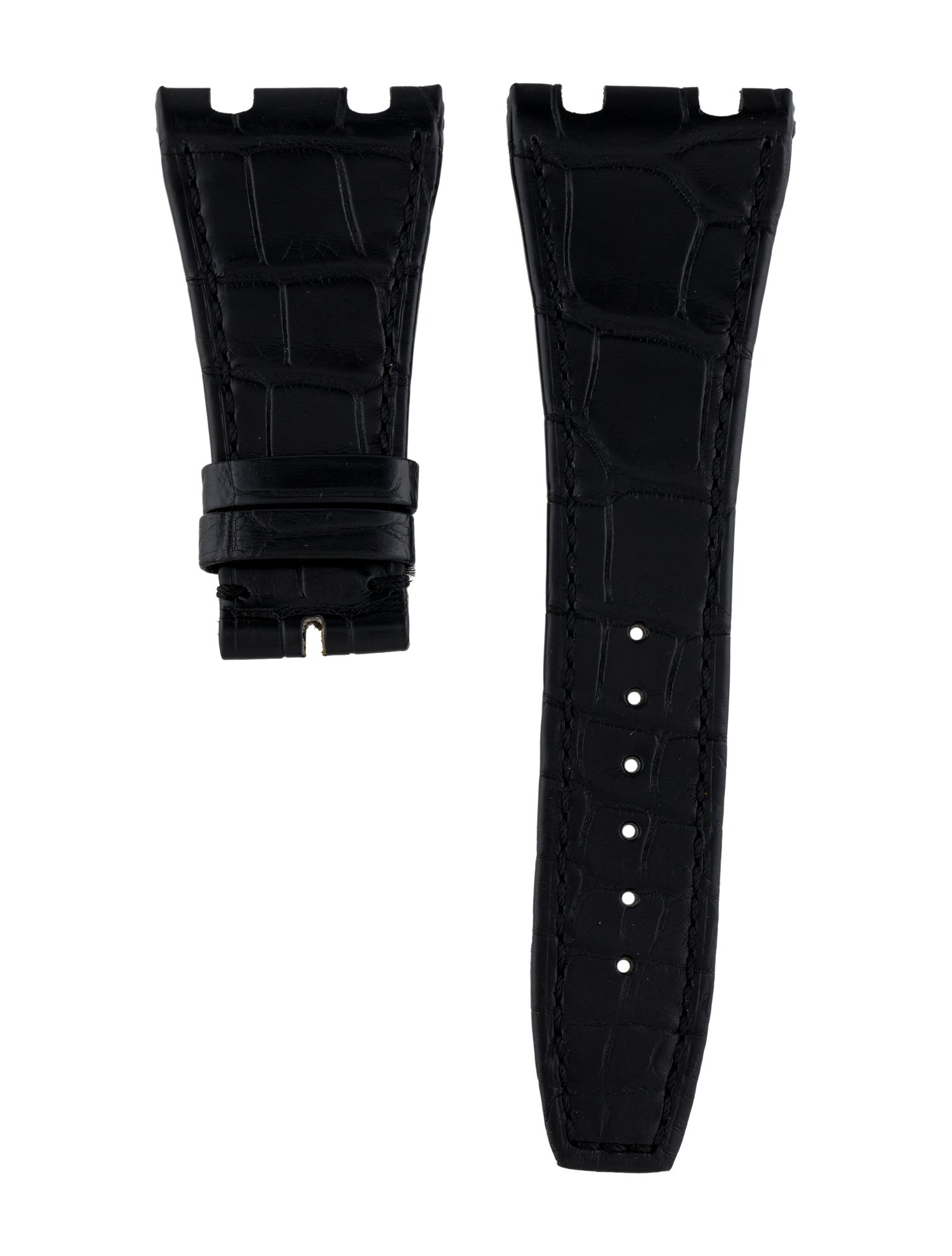 Audemars Piguet 28mm Royal Oak Black Alligator Strap Strap