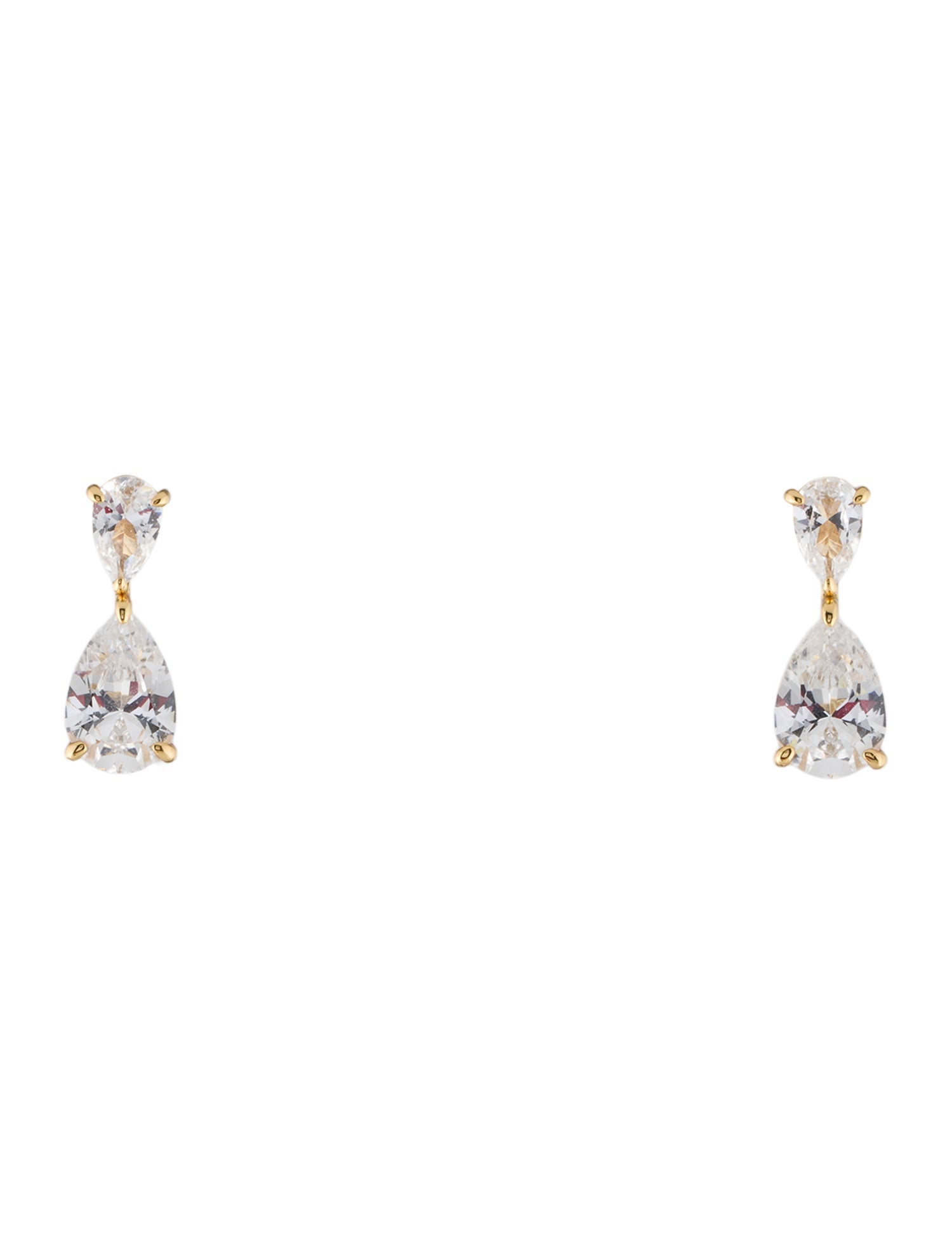 Aurate Synthetic Sapphire Pear Drop Earrings