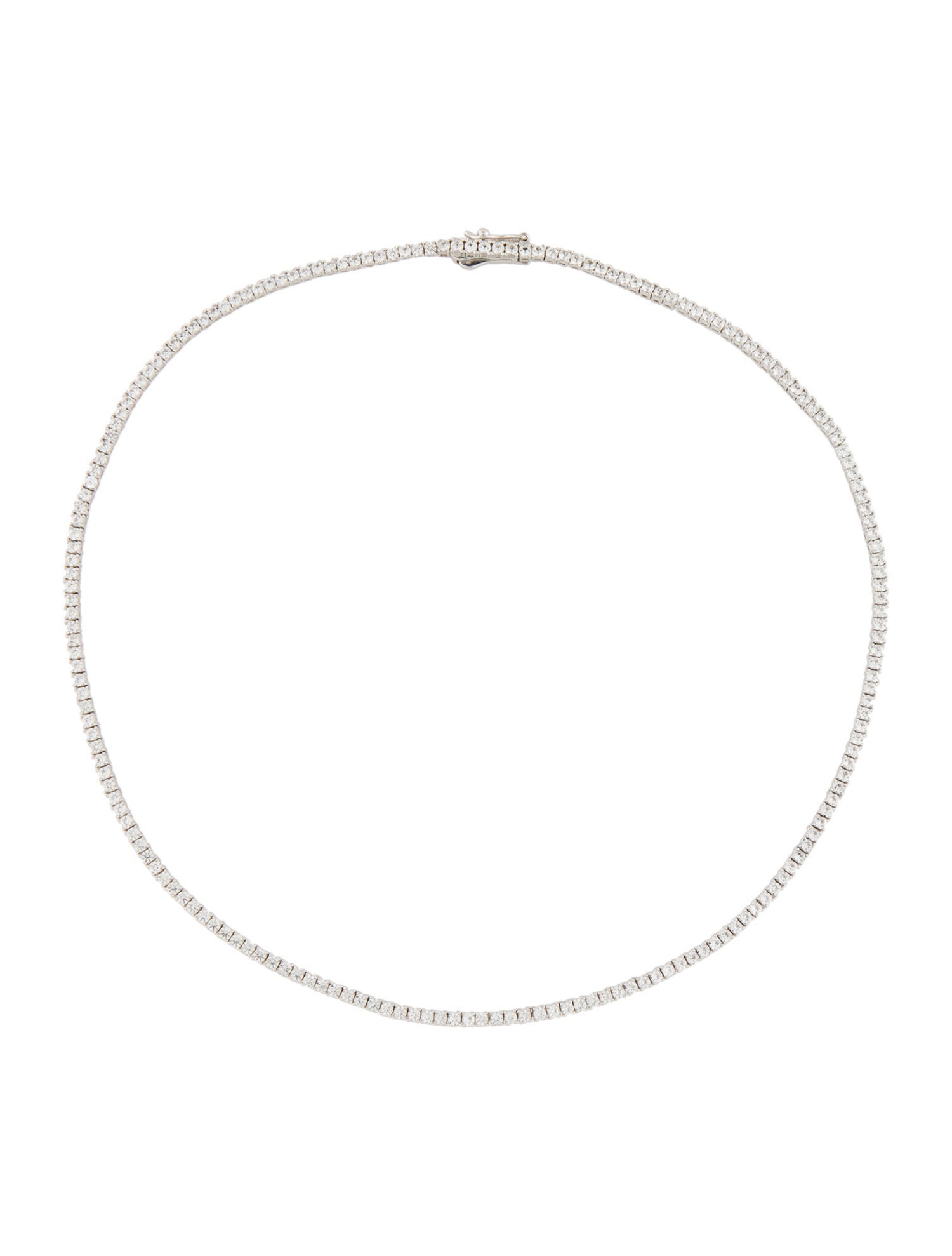 Aurate Synthetic Sapphire Tennis Necklace