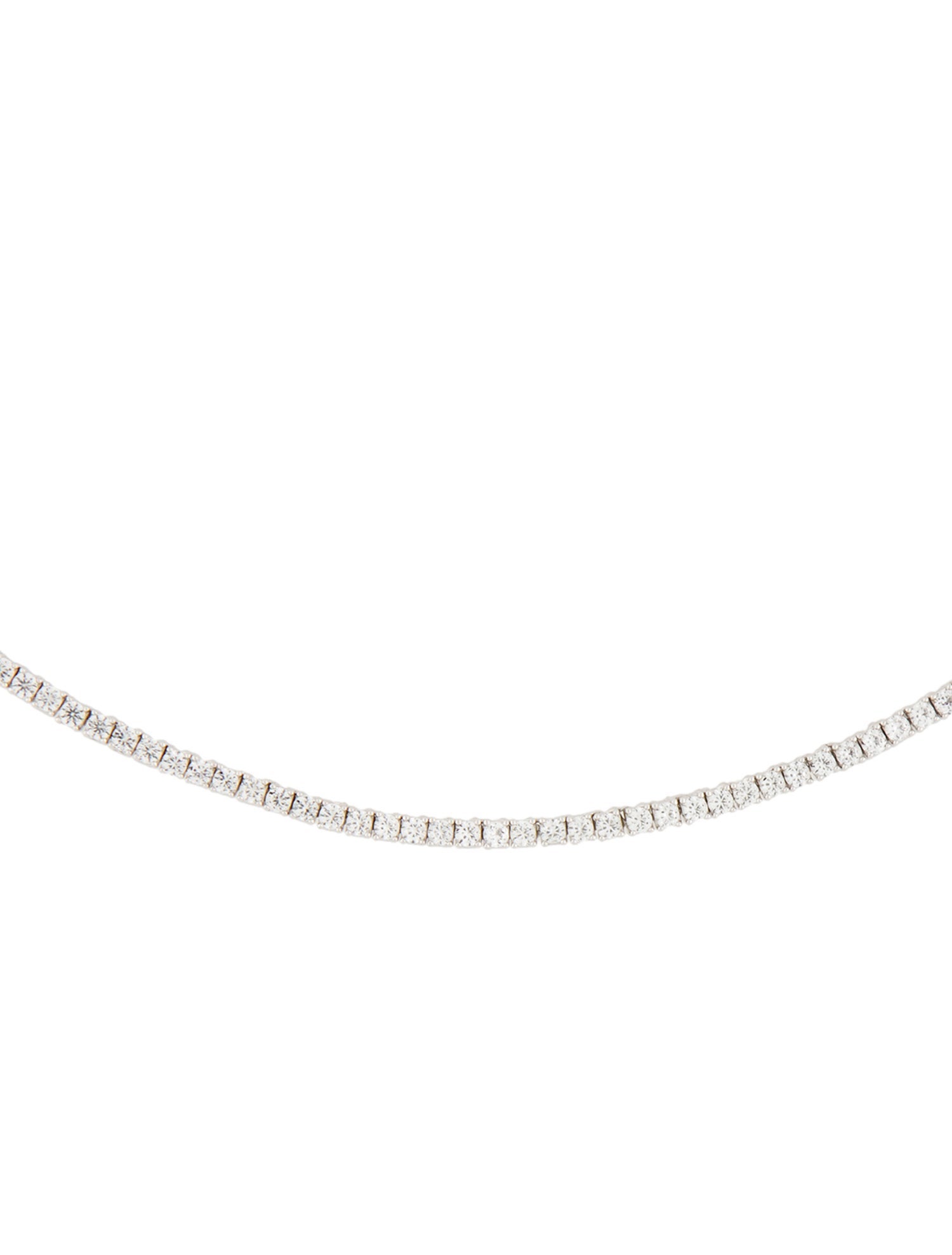 Aurate Synthetic Sapphire Tennis Necklace