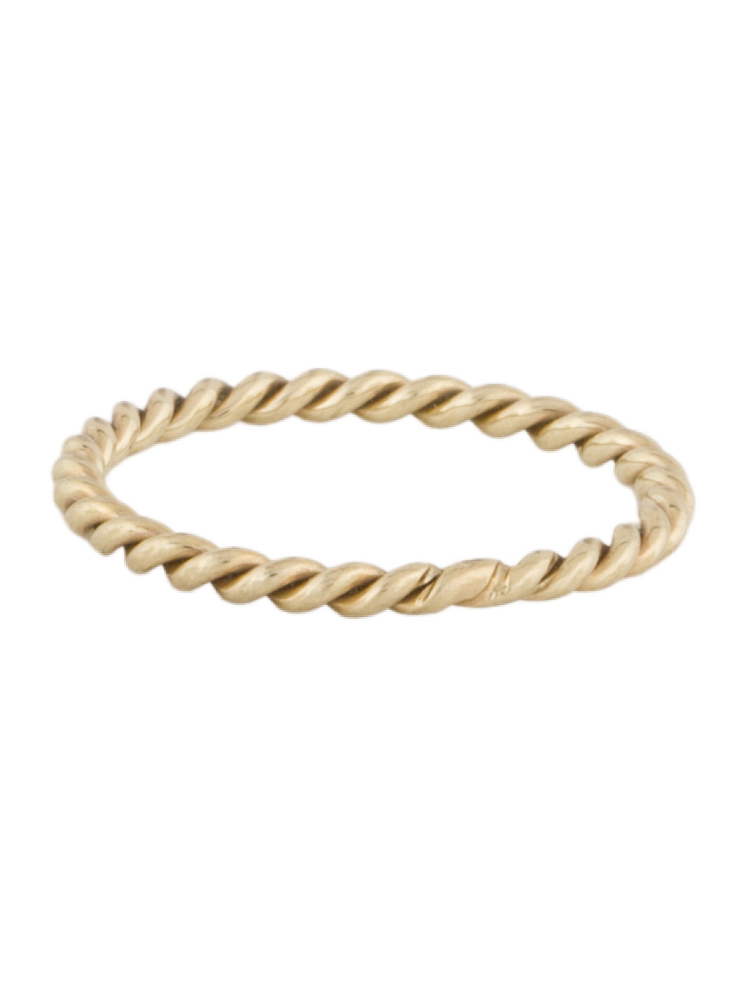 Aurate 14K Stackable Twist Ring