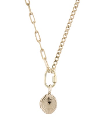 Aurate Infinity Locket Pendant Necklace