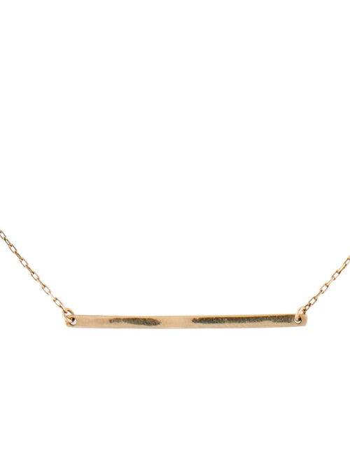 Aurate 14K Bar Necklace