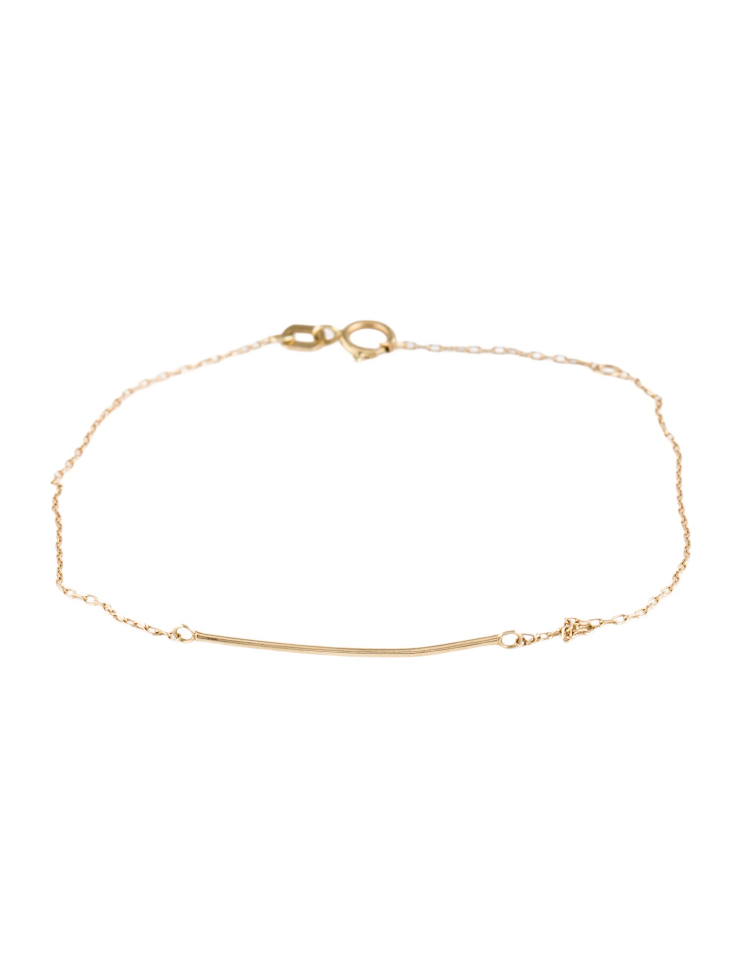 Aurate 14K Dainty Lariat Link Bracelet