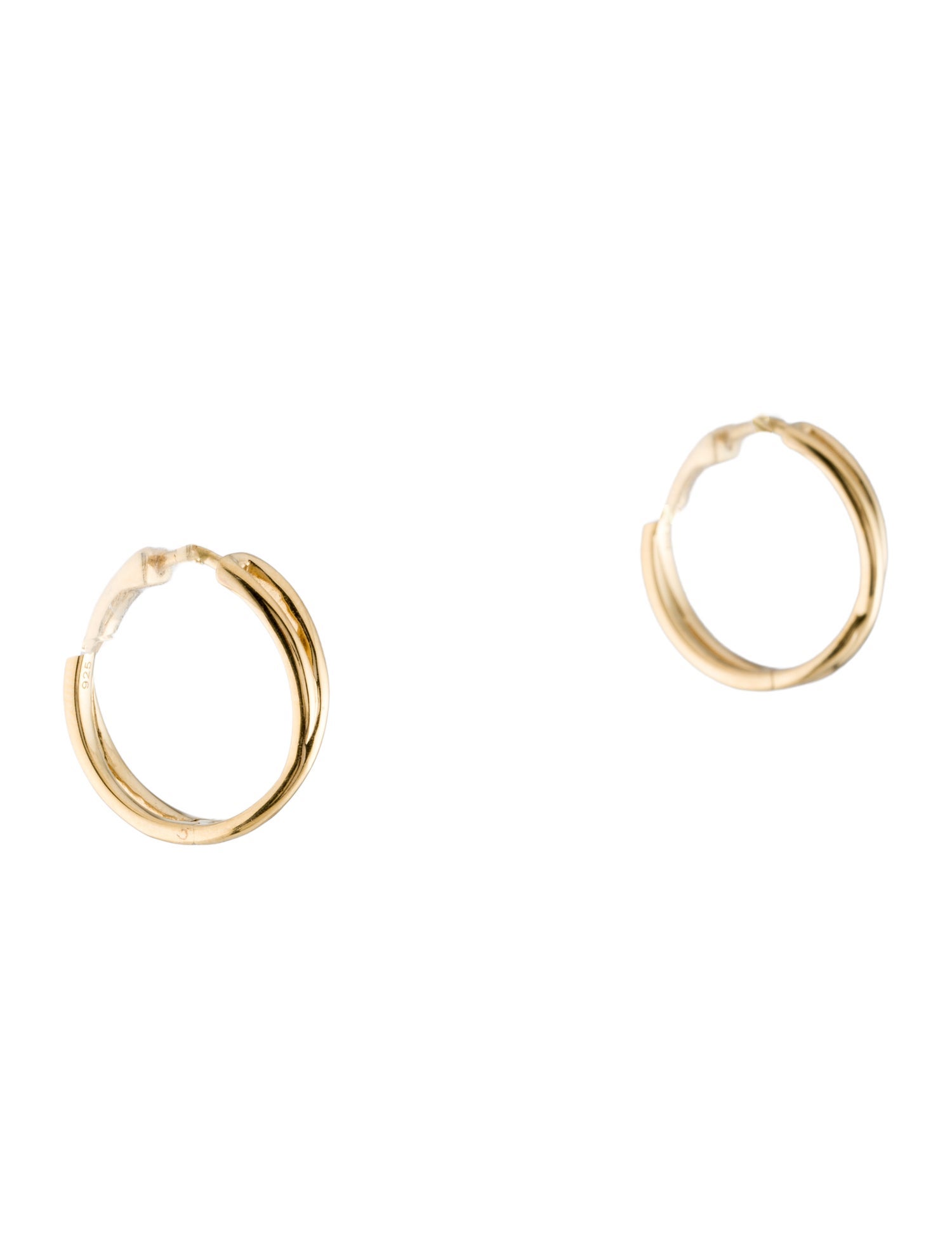 Aurate Crossover Hoop Earrings