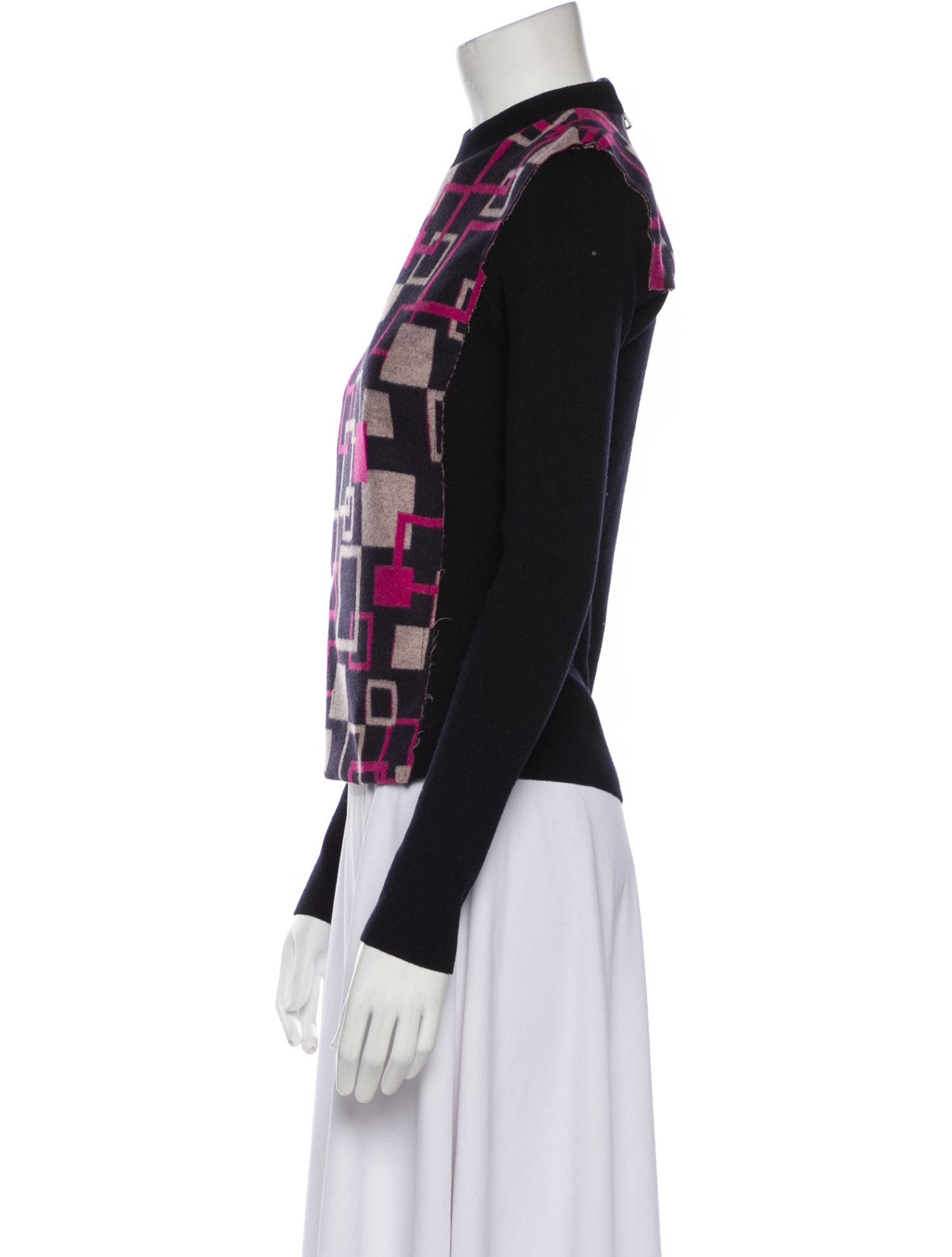 Authier Virgin Wool Printed Sweater