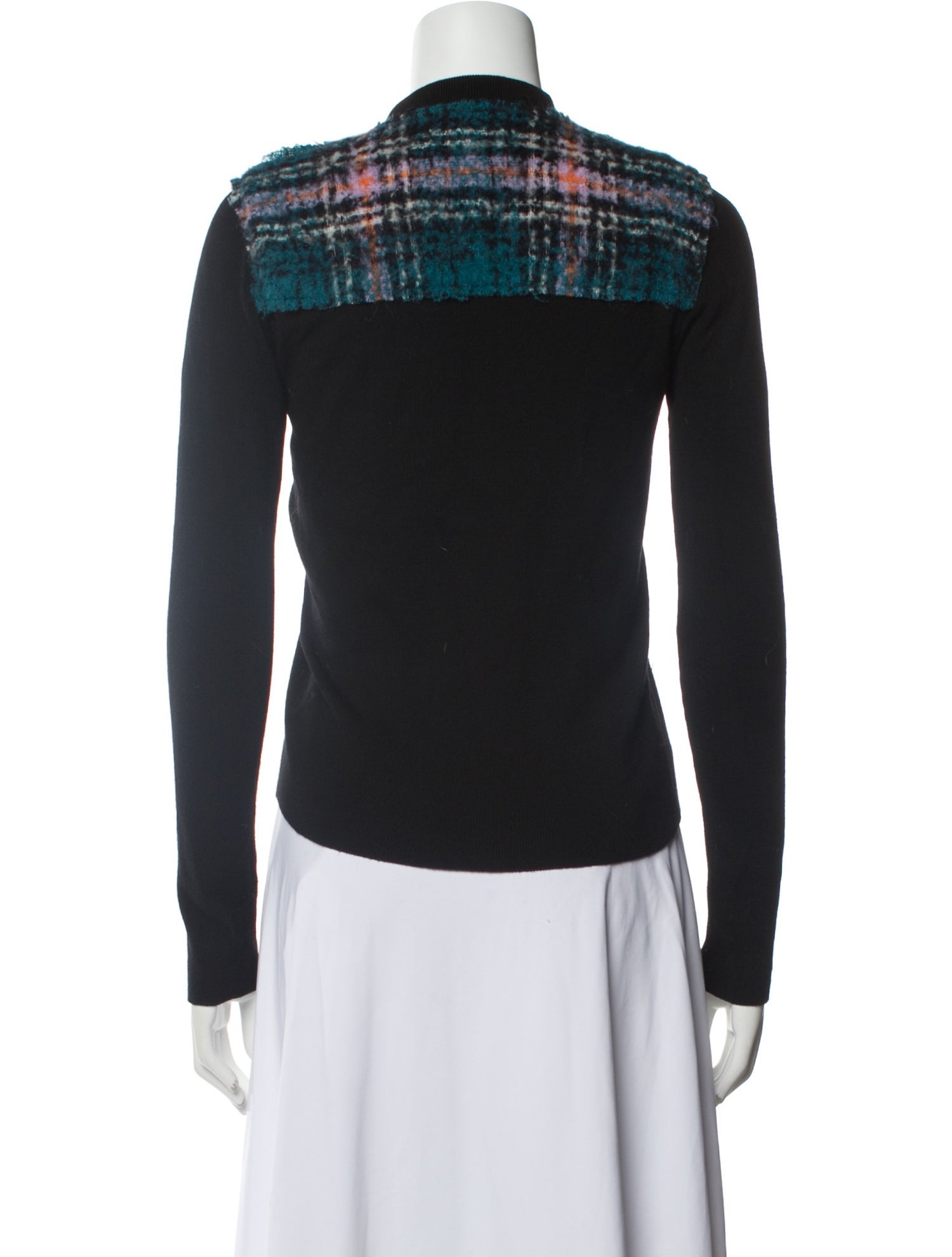 Authier Mohair Plaid Print Jacket