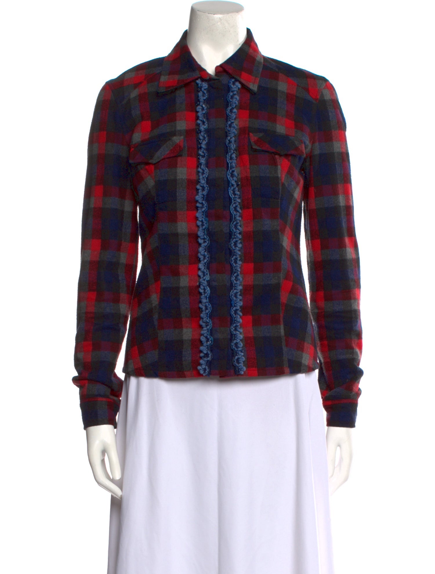 Authier Plaid Print Sweater