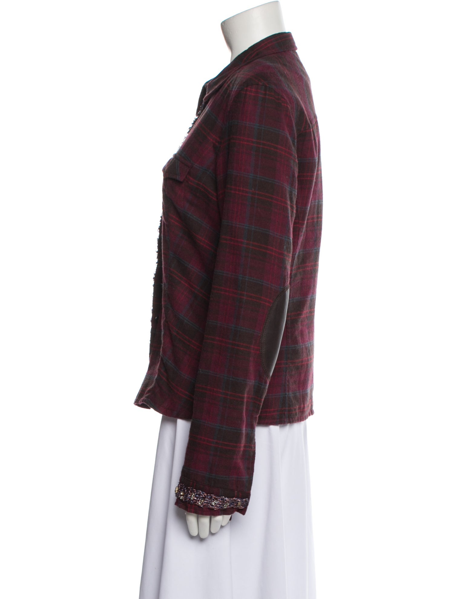 Authier Plaid Print Jacket