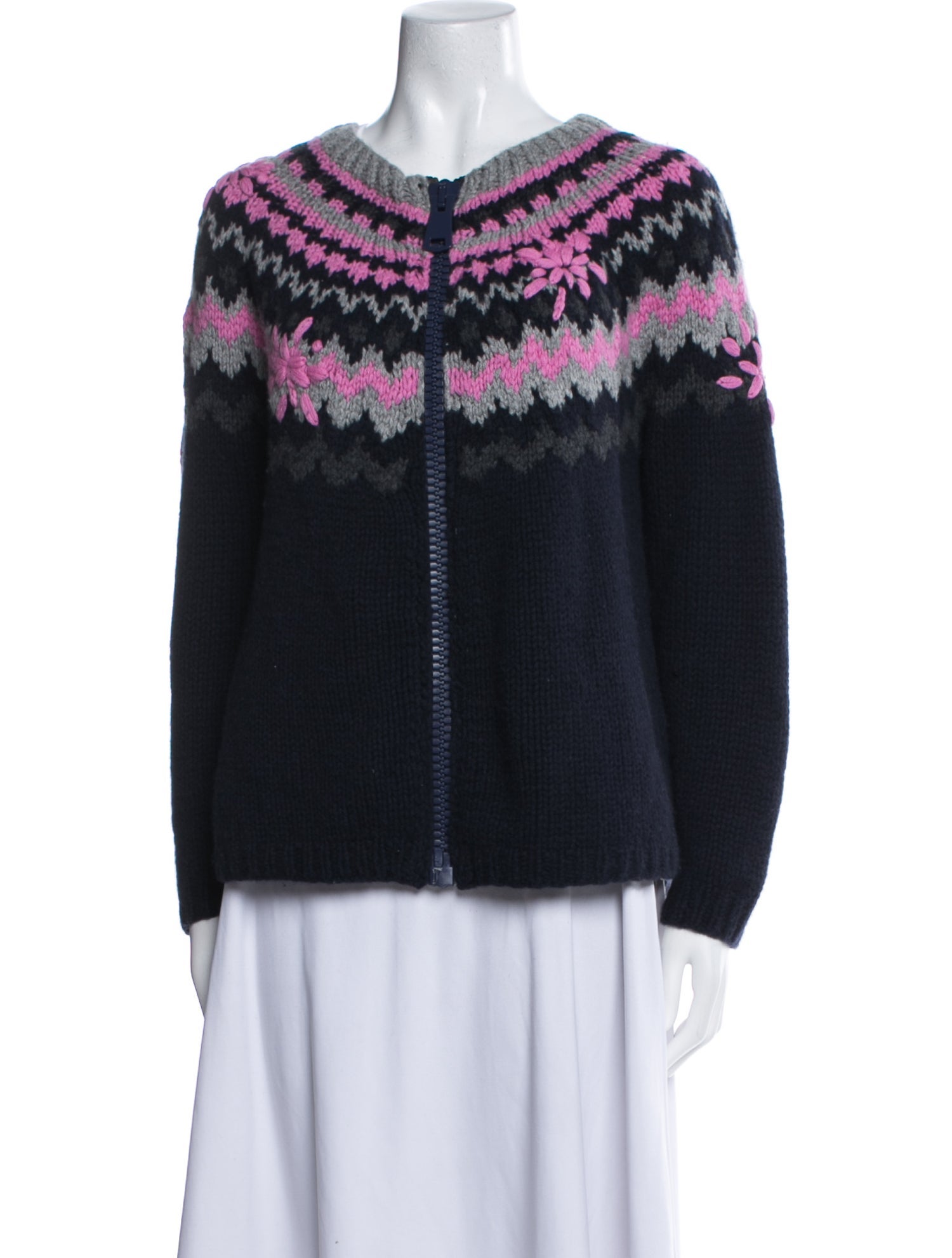 Authier Cashmere Printed Sweater