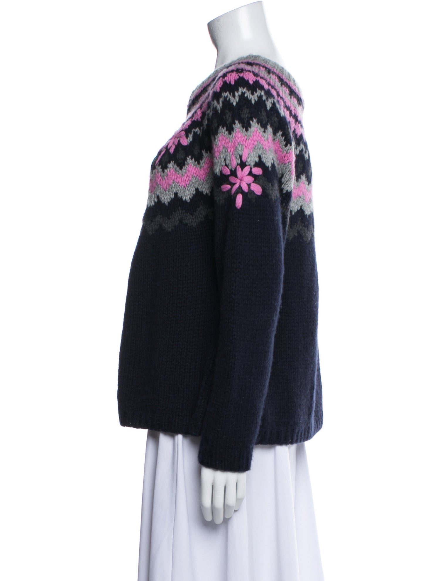 Authier Cashmere Printed Sweater