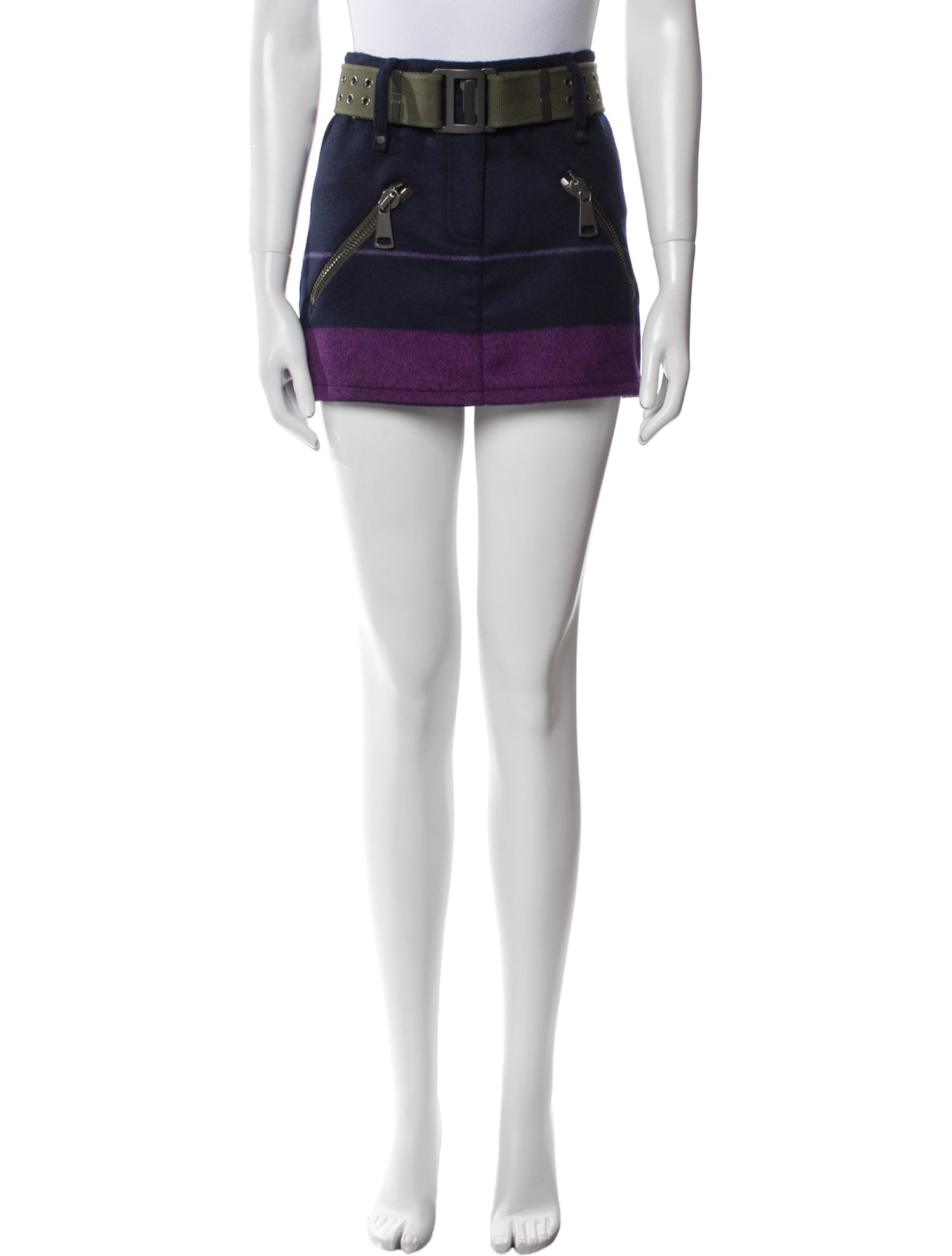 Authier Virgin Wool Mini Skirt