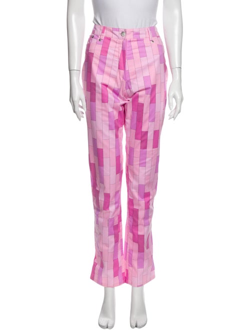 Averardo Bessi Colorblock Pattern Straight Leg Pan
