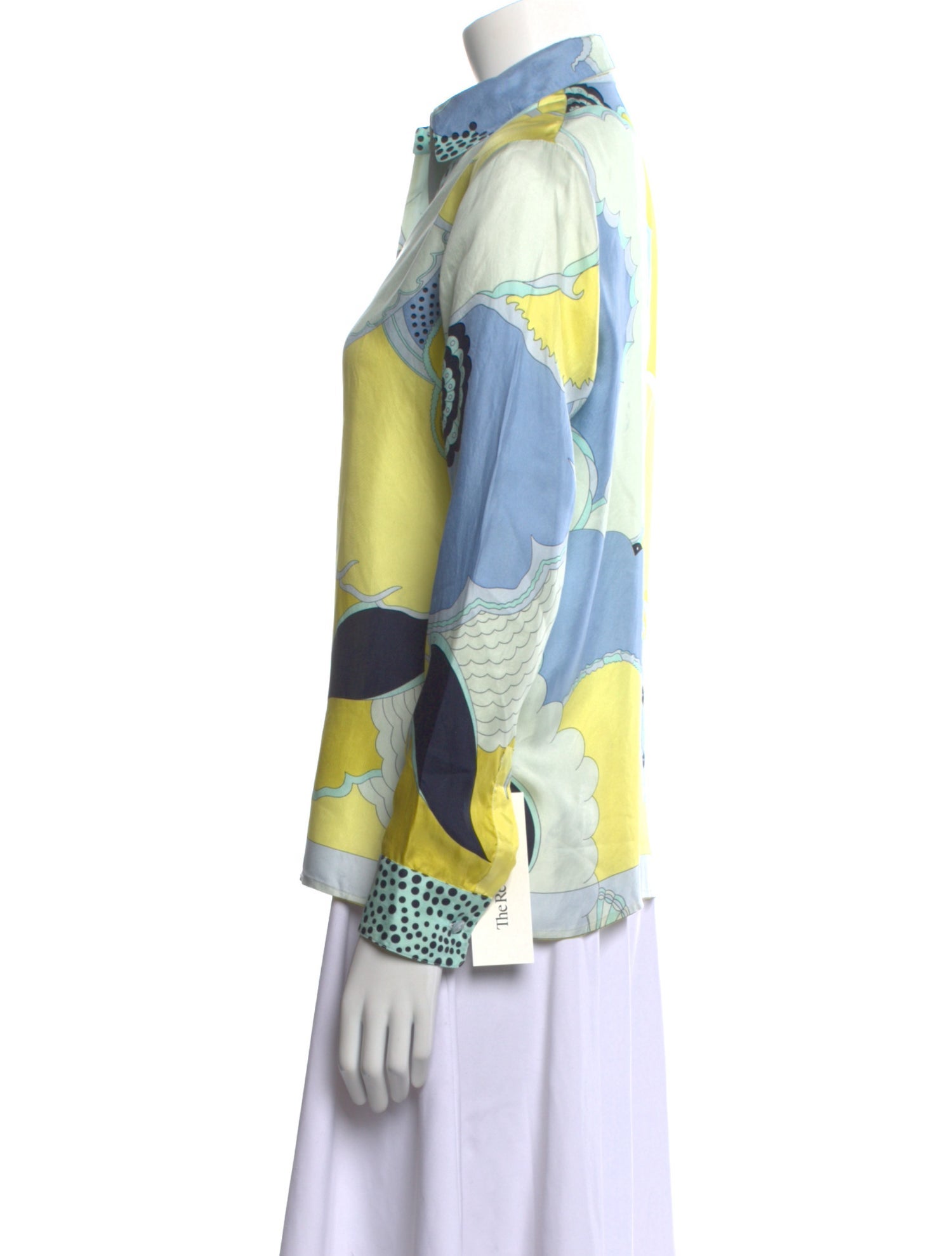 Averardo Bessi Vintage Printed Button-Up Top