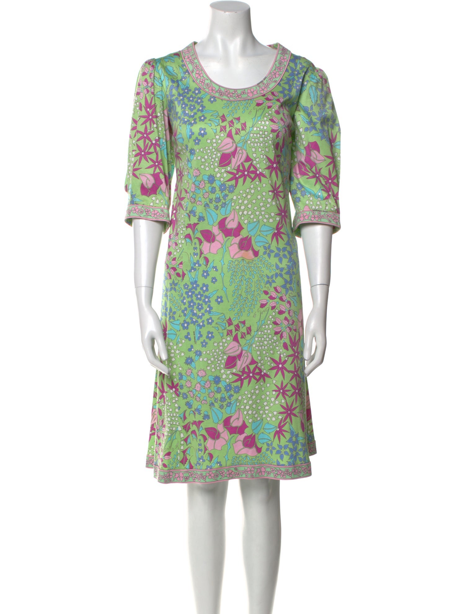 Averardo Bessi Printed Knee-Length Dress