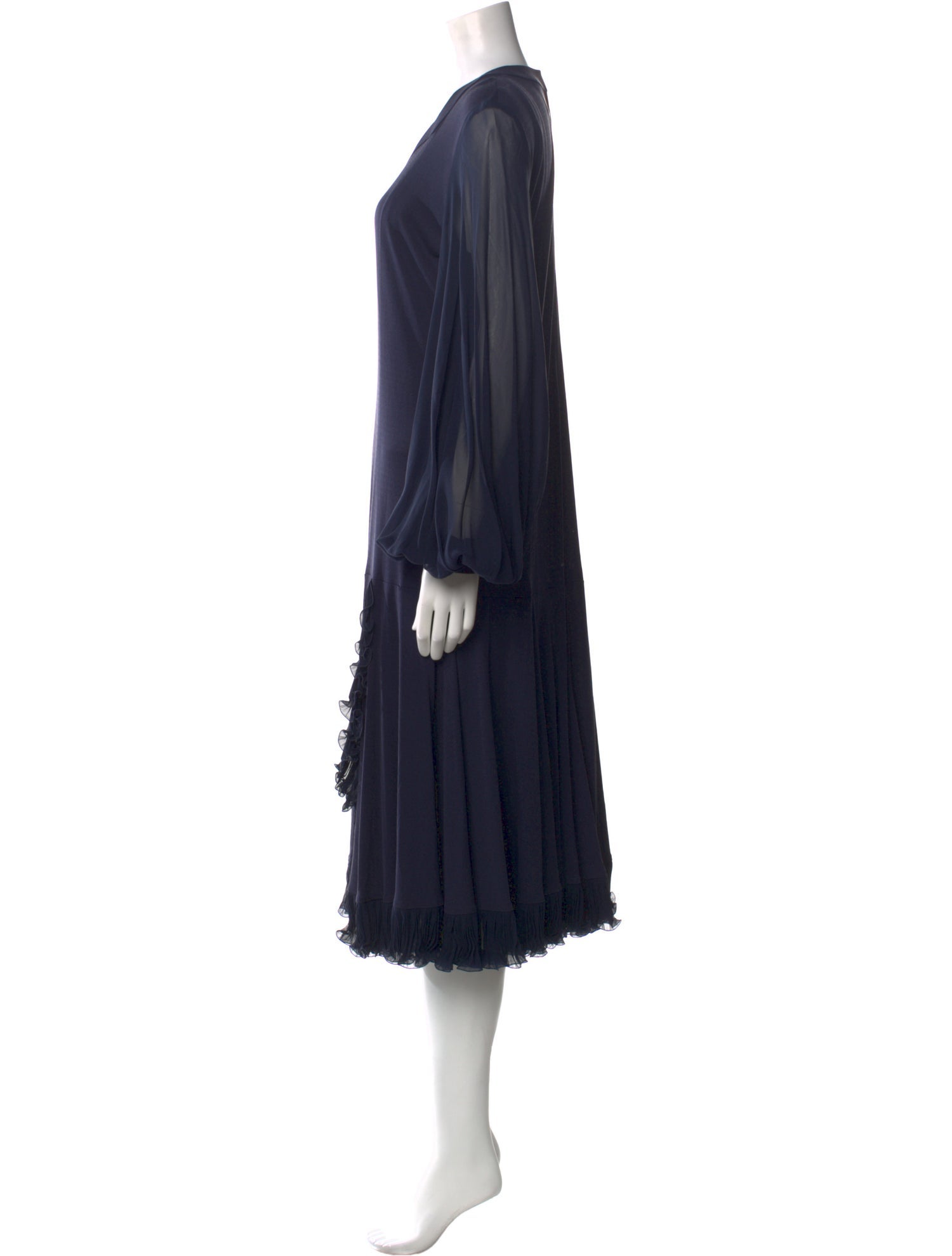 Averardo Bessi Silk Midi Length Dress