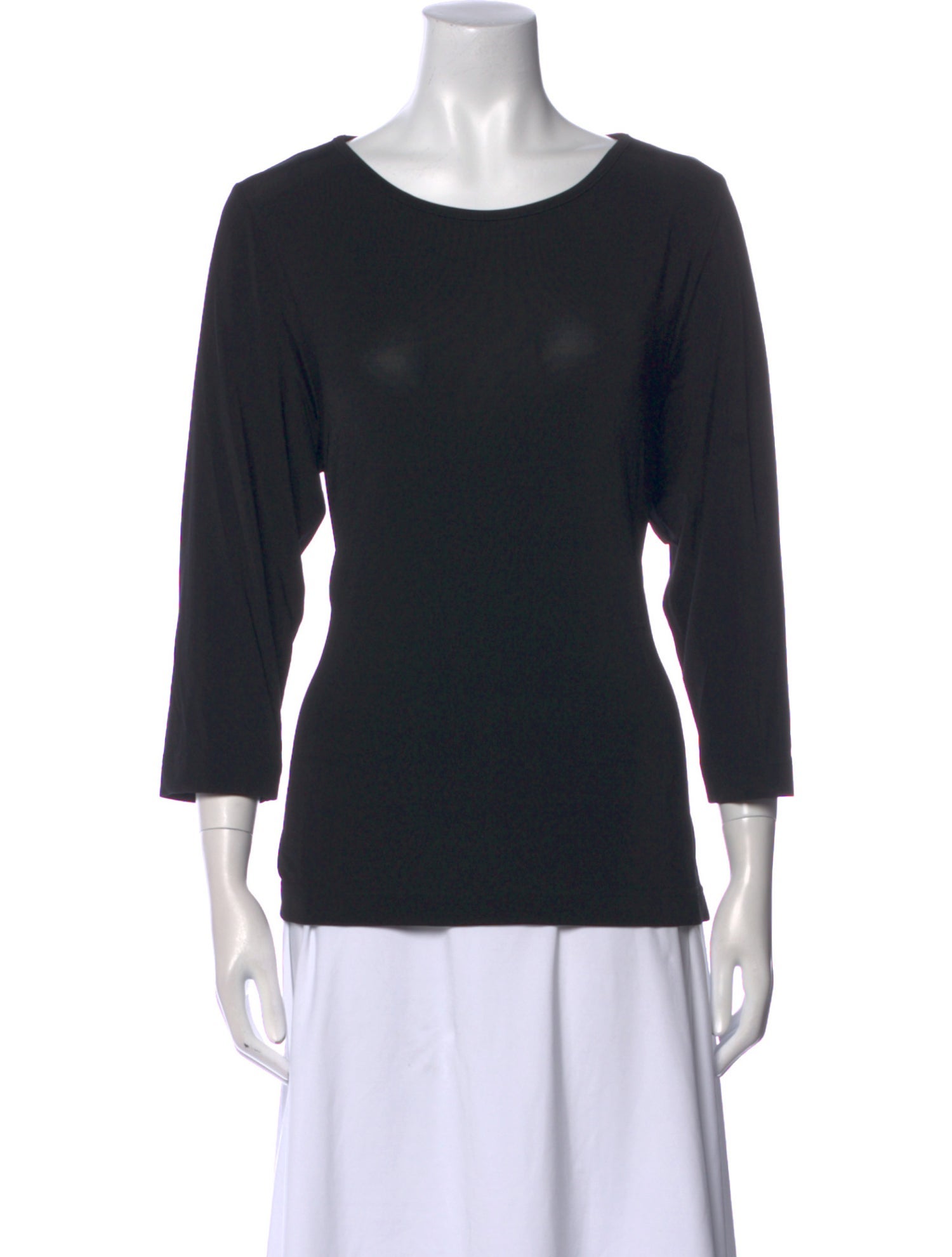 Averardo Bessi Scoop Neck Three-Quarter Sleeve Top