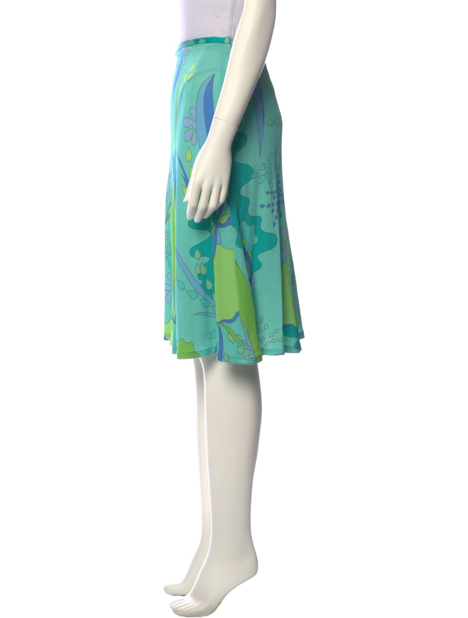 Averardo Bessi Silk Knee-Length Skirt