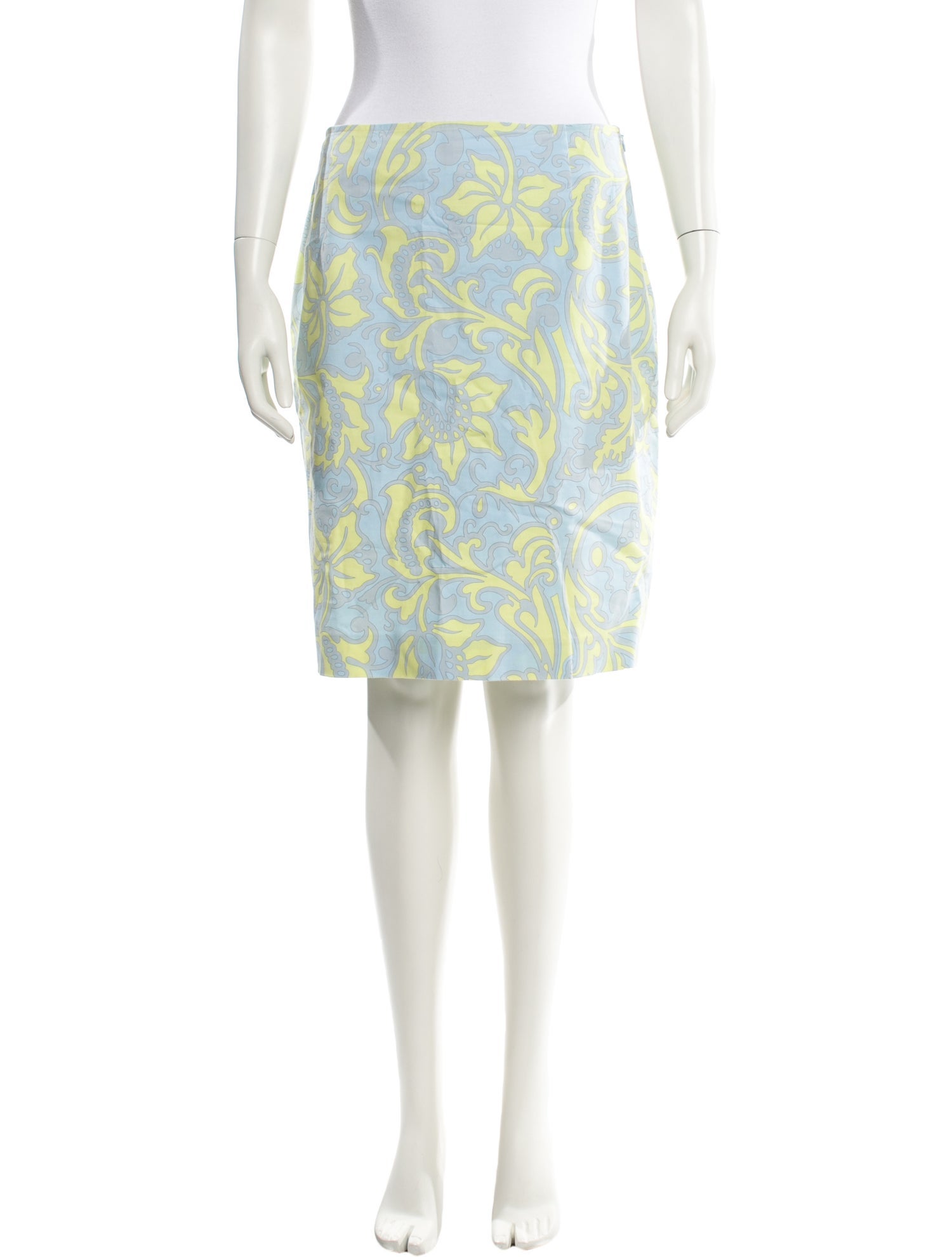 Averardo Bessi Silk Knee-Length Skirt