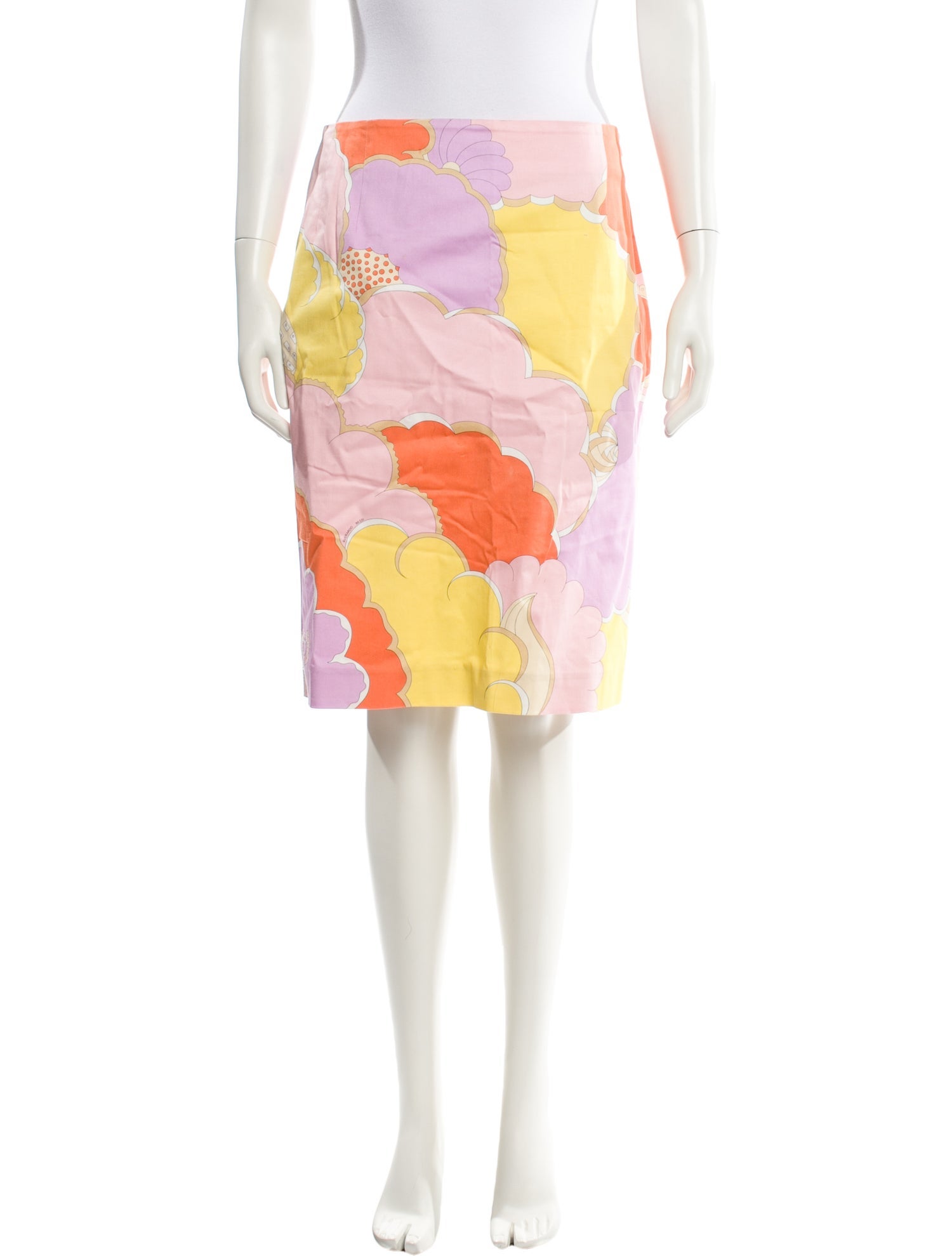 Averardo Bessi Floral Print Knee-Length Skirt