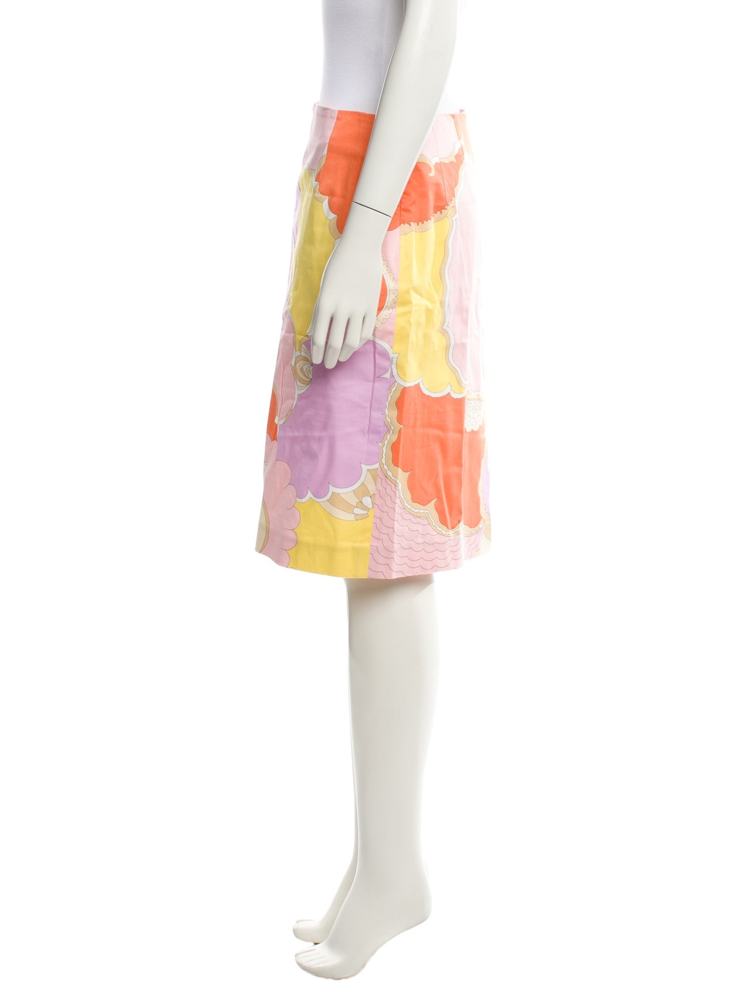 Averardo Bessi Floral Print Knee-Length Skirt