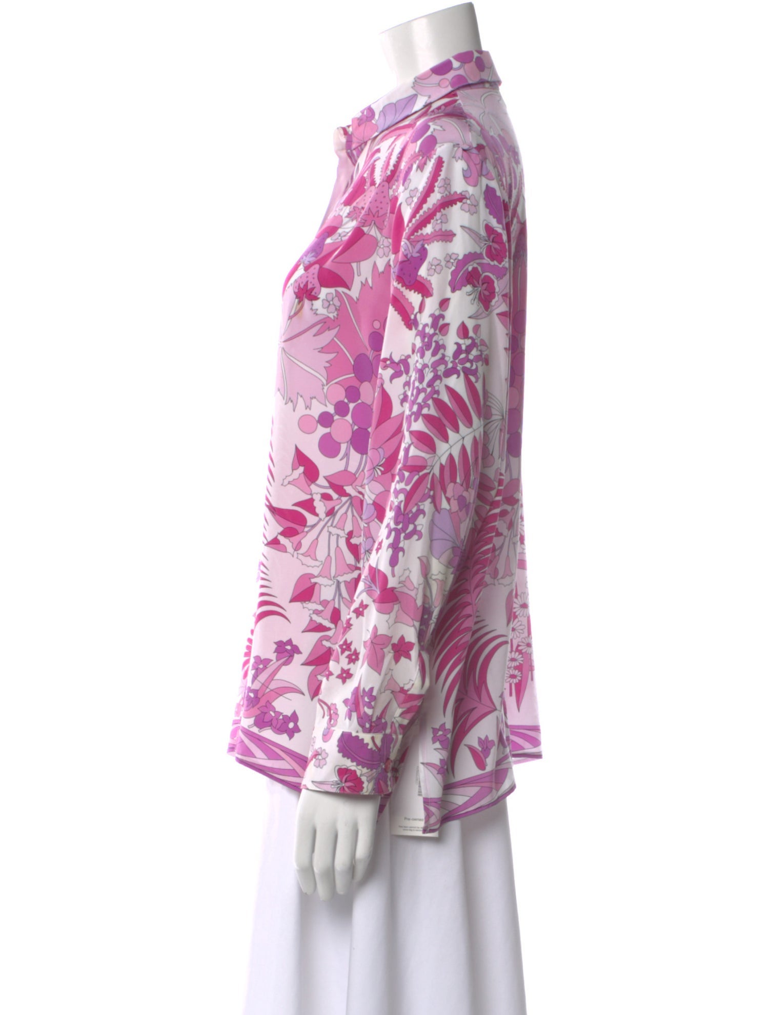 Averardo Bessi Silk Floral Print Blouse